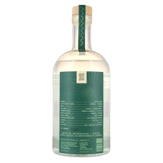 LÆPOCA Mezcal Cuishe | Von Mexiko in die Alpen | Handgefertigt | Joven & Artesanal | 500 ml & 46 % vol.