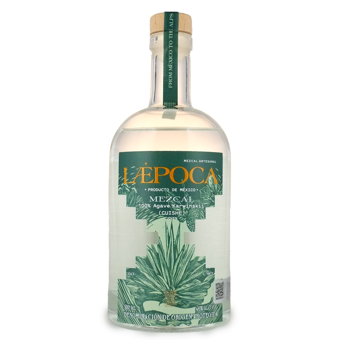 LÆPOCA Mezcal Cuishe | Von Mexiko in die Alpen | Handgefertigt | Joven & Artesanal | 500 ml & 46 % vol.